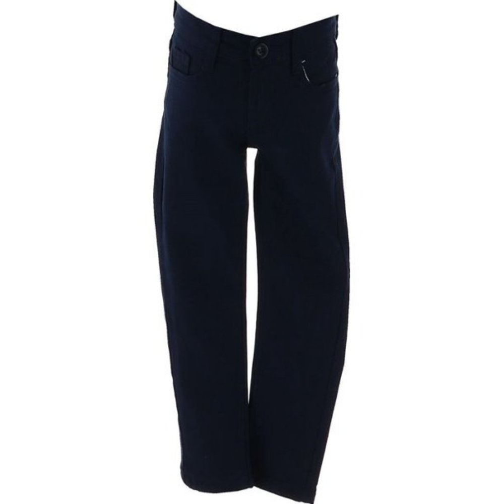 NWT CUTIE'S FASHION GIRL'S UNIFORM SKINNY PANTS NAVY 4‎